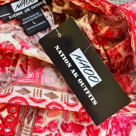 Nation AK Outfitters Women’s Boho Maxi Draw Waist Dress - Picture 8 of 10